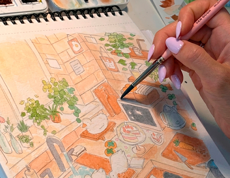 Curso pintura acuarela